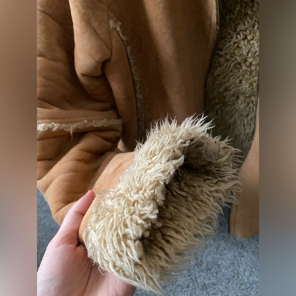 Denver Hayes Lorelei Gilmore Style Vintage Penny Lane Short Shearling Jacket (L) - Picture 6 of 16